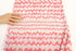 Pink Light Gray Cream Abstract Chevron Light Weight Mesh Knit Fabric 1 yard  Extra Wide  LMS00014